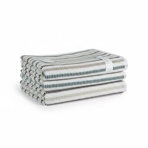 Felpinter Lot Of‎ 3 Bath Towels 100% Cotton Striped Luxury Made In Portugal
